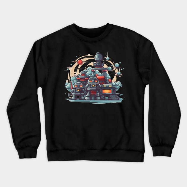 Droid Town Crewneck Sweatshirt by apsi